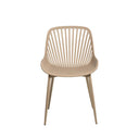 Silla RANIA, en beige, vista frontal