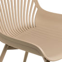 Silla RANIA, en beige, detalle del acabado