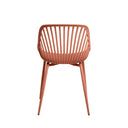 Silla RANIA, en terracota, vista trasera