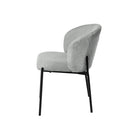 Silla FAINA, en gris claro, vista lateral