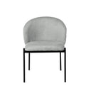 Silla FAINA, en gris claro, vista frontal