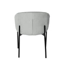 Silla FAINA, en gris claro, vista trasera