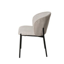 Silla FAINA, en beige, vista lateral