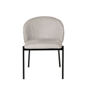 Silla FAINA, en beige, vista frontal