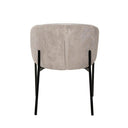 Silla FAINA, en beige, vista trasera