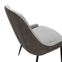 Silla AGATA, en gris claro, vista de conjunto