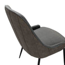 Silla AGATA, en gris oscuro, vista de conjunto