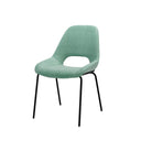 Silla SIMONA, en menta, vista en perspectiva