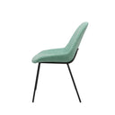 Silla SIMONA, en menta, vista lateral