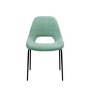 Silla SIMONA, en menta, vista frontal
