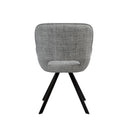 Silla ASTRID, en gris claro, vista trasera