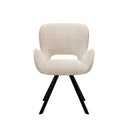 Silla ASTRID, en beige, vista frontal