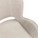 Silla ASTRID, en beige, detalle del acabado