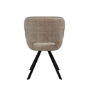 Silla ASTRID, en taupe, vista trasera
