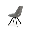Silla CALLIE, en gris claro, vista trasera en perspectiva