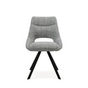 Silla CALLIE, en gris claro, vista frontal