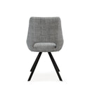 Silla CALLIE, en gris claro, vista trasera
