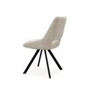 Silla CALLIE, en beige, vista trasera en perspectiva