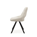 Silla CALLIE, en beige, vista lateral