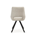 Silla CALLIE, en beige, vista frontal