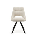 Silla CALLIE, en beige, vista trasera