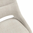 Silla CALLIE, en beige, detalle del acabado