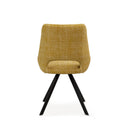 Silla CALLIE, en mostaza, vista trasera