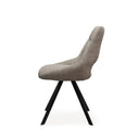 Silla CALLIE, en taupe, vista lateral