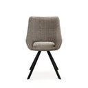 Silla CALLIE, en taupe, vista trasera
