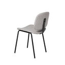 Silla WINONA, en gris claro, vista trasera en perspectiva