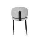 Silla WINONA, en gris claro, vista trasera