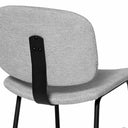 Silla WINONA, en gris claro, detalle del acabado