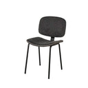 Silla WINONA, en gris oscuro, vista en perspectiva