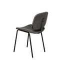 Silla WINONA, en gris oscuro, vista trasera en perspectiva