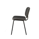 Silla WINONA, en gris oscuro, vista lateral