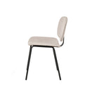 Silla WINONA, en beige, vista lateral