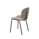 Silla WINONA, en taupe, vista trasera en perspectiva