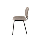 Silla WINONA, en taupe, vista lateral