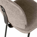 Silla WINONA, en taupe, detalle del acabado