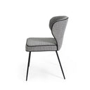 Silla MAYRA, en gris claro, vista lateral
