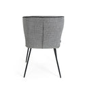 Silla MAYRA, en gris claro, vista trasera