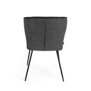 Silla MAYRA, en gris oscuro, vista trasera