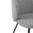 Silla MERIDA, en gris, detalle del acabado