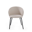 Silla MERIDA, en beige, vista frontal