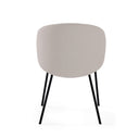Silla MERIDA, en beige, vista trasera