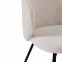 Silla MERIDA, en beige, detalle del acabado