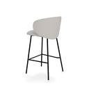 Taburete bajo RAY con respaldo ergonómico
