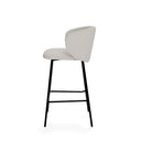 Taburete bajo RAY con respaldo ergonómico