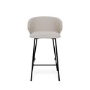 Taburete bajo RAY con respaldo ergonómico
