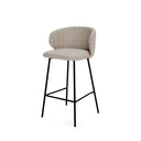 Taburete bajo RAY con respaldo ergonómico